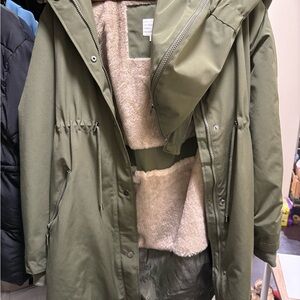 Seraphine Winter Maternity + Babywearing Jacket with Faux Fur Lining